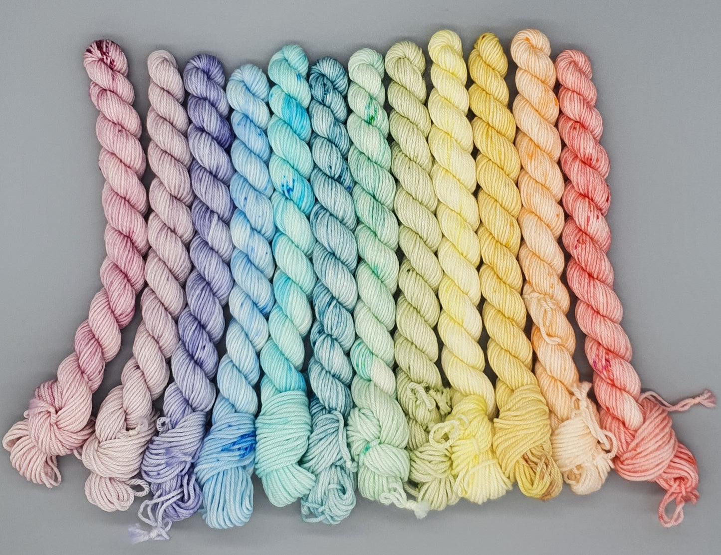 Pastel Rainbow Mini Skein Set