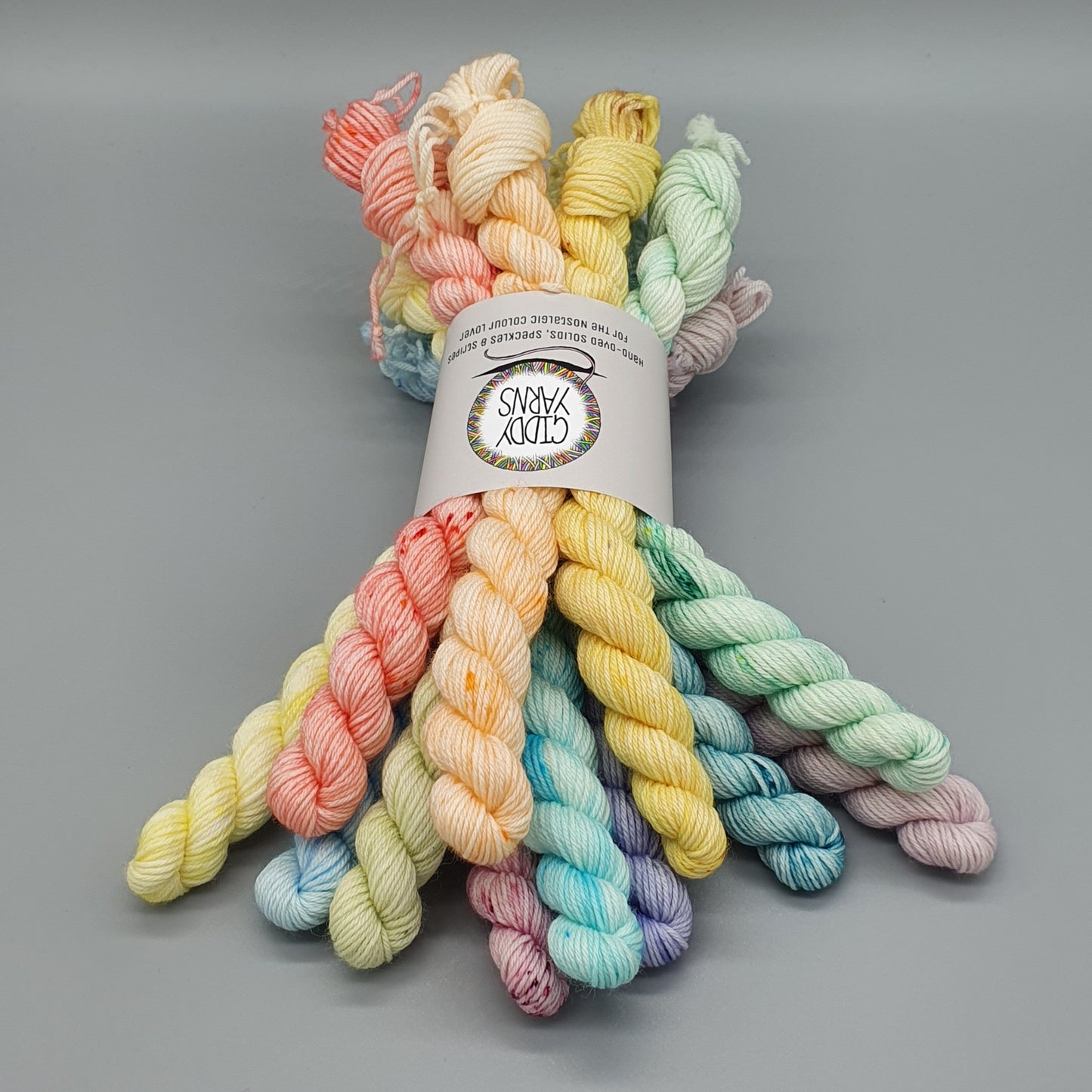 Pastel Rainbow Mini Skein Set