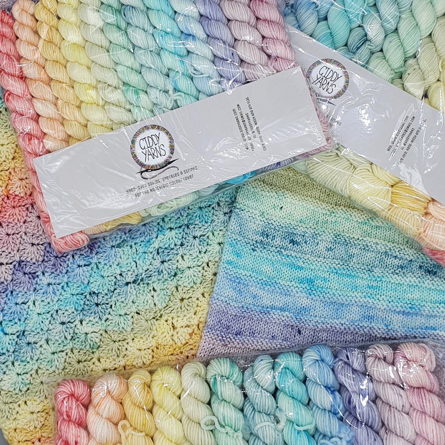 Pastel Rainbow Mini Skein Set